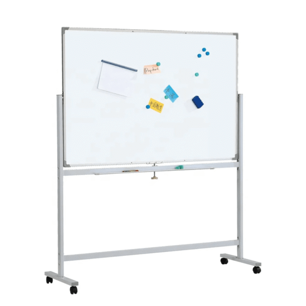 60cm by 90cm magnetic erasable white board with adjustable stand
