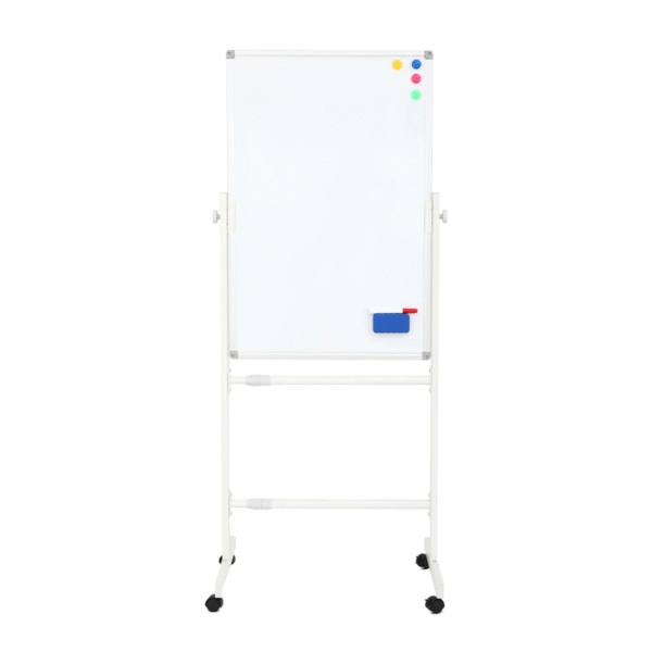 90cm by 180cm magnetic erasable white board with adjustable stand