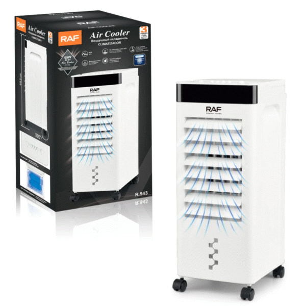 RAF 7L Air Cooler – 65W Portable Evaporative Cooling Fan with Water Tank