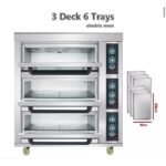3 Deck 6 Trays Gas Deck Oven Baking Machine Commercial - Image 2