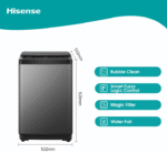 Hisense 8Kg Top Load Washing Machine WTJA802T - Image 3