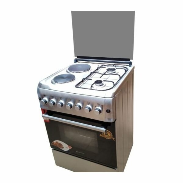 Blueflame 2Gas + 2Electric 60 by 60 cm S6022ERF Cooker - Inox Silver