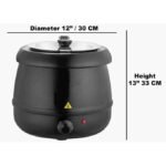 10L Commercial Electric Buffet Soup Warmer Kettle Pot Heater Cooker (Black) - Image 2