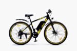 EBEE Electric Mountain Bike With Helmet Rear Light Fenders And Charger-Black - Image 5