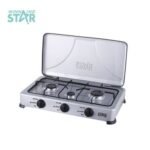 Winningstar 3 Burner Gas Stove Cooker Plate With Automatic Ignition - Grey. - Image 4