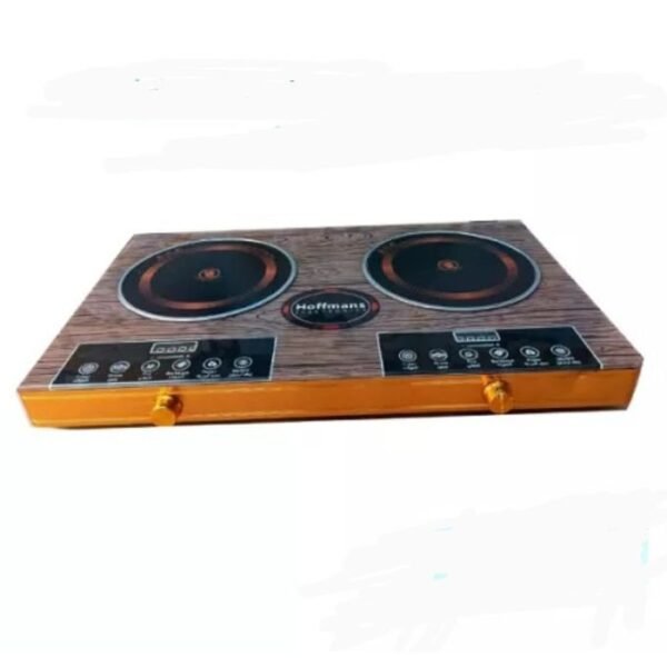 Hoffmans 2 Burner Infrared Cooker Hot Plate Stove - Black, Brown