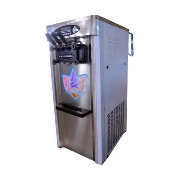 Create Delicious Ice Cream with the 3 Levers Free Standing Ice Cream Maker Machine (Big) - Grey