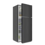 Chiq CD155 153L- Double Door Refrigerator - Black