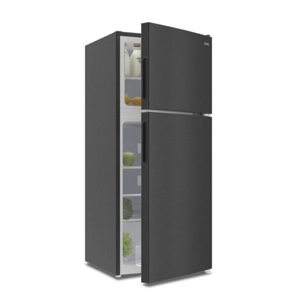 Chiq CD155 153L- Double Door Refrigerator - Black