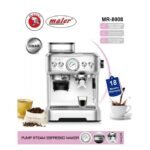 Maier Pump Steam Coffee, Espresso and Cappuccino Maker Machine-Silver - Image 2