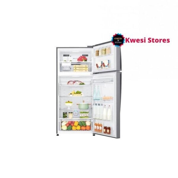LG 471 Liters GL-F652HLHU Top Freezer Double Door Refrigerator - Silver