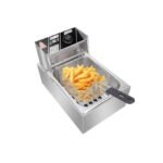 Pixel 6 Litres Commercial Deep Fryer Stainless Steel - Silver