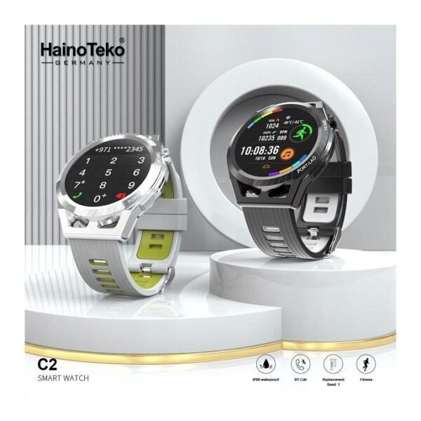 Haino Teko C2 Smart Watch - Black | Stylish & Feature-Rich Wearable Technology