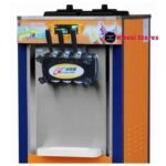 3 Levers Ice Cream Maker Machine - Orange - Image 2