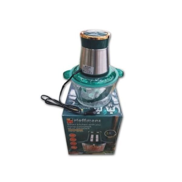 Hoffmans Food Processor, Meat Chopper & Vegetables - Silver, Transparent