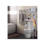 Bathroom Over Toilet Storage Rack Organizer - White - Image 2