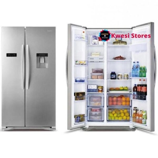 Hisense 670L French Door Fridge With Water Dispenser-Pearl White