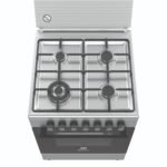 Electrolux 60x60cm Cooker; 4 Gas Burners, Electric Oven and Grill, Rotisserie, Auto Safety, Oven Fan, Stainless Steel, EKK6400Z9X - Image 2