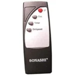 SONASHI SF-8027SR 16'' Stand Fan, Remote Control, 3 Speed, Auto Wind Flow, 5-Blade - Black - Image 2
