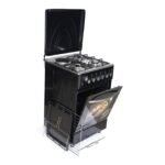 Sano 55X55 3 Gas 1 Electric Cooker With Rotisserie - Black - Image 2