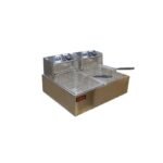 Nima 12L Stainless Steel Double Deep Fryer - Silver - Image 3