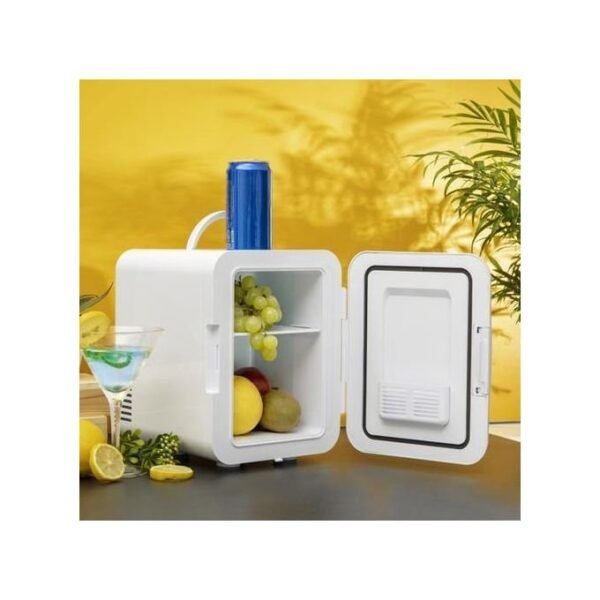 Geepas Mini Refrigerator With Cold And Warm Function Car & Home- White