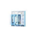 Plastic Frame Portable Wardrobe - Black, Not Assemble - Image 5