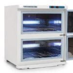 32L Salon Hot Ultraviolet Sterilizer Tabletop Cabinet Towel Warmer - White - Image 4
