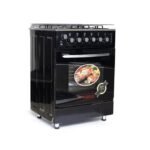 Sano 60X60 Full Gas Electric Oven Cooker With Rotisserie- Black - Image 2