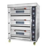 3 Deck 6 Trays Gas Deck Oven Baking Machine Commercial - Image 4