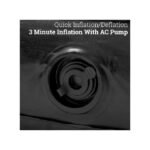 Comfort Quest 5x6 Double Air Bed Inflatable Camping Mattress - Navy Blue - Image 5