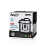 Saachi 8.0 L Electric Pressure Cooker NL-PC-5308-BK - Silver, Black - Image 4