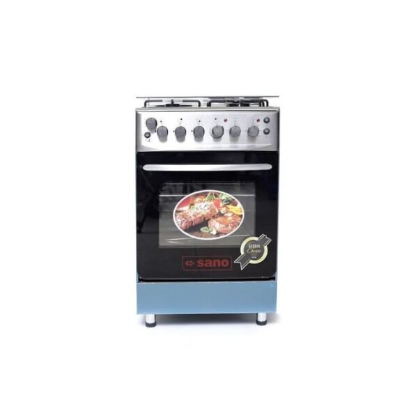 Sano 55X55 3 GAS 1 Electric Cooker With Rotisserie - Silver