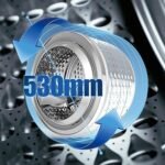 CHiQ 10kg Front Load Washing Machine, AI One Touch, Quick Wash, 1400 RPM, Inverter Motor, Child Lock - Silver - Image 4