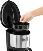 BLACK+DECKER 750W 1.25L Coffee Maker, 10-Cup Carafe, Drip Stop, Dishwasher Safe, Black DCM750S-B5, 2-Year Warranty - Image 4