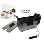 Sokany 3.5L Electric Single Deep Fryer - Silver - Image 3