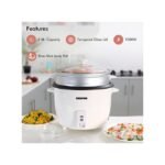 Geepas 3-IN-1 Rice Cooker & Steamer with Keep Warm 2.8Litres -White - Image 6
