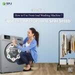 SPJ 10Kg Front Load Fully Automatic Washing Machine -Grey - Image 7