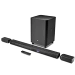 JBL 5.1 Channel Soundbar with Detachable Speakers, 510W Wireless Home Theater System, Dolby Digital, 4K Ultra HD, 10" Subwoofer, Black