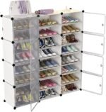48pairs 3 columns plastic shoe rack