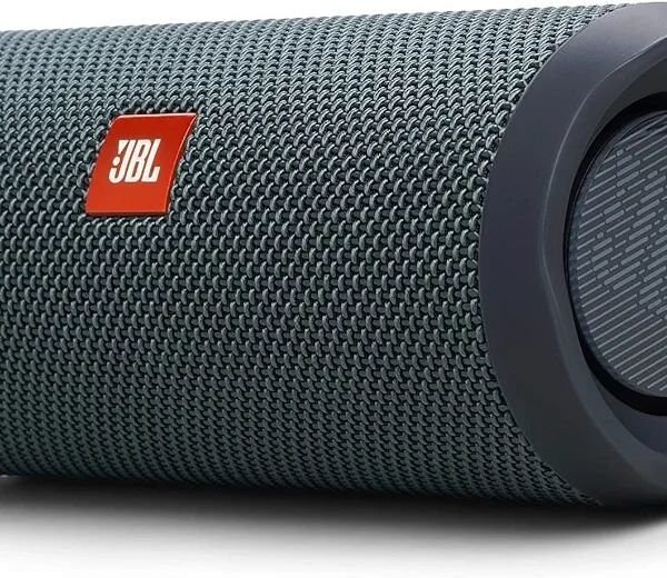 JBL Flip Essential 2 Portable Bluetooth Speaker with Rechargeable Battery, IPX7 Waterproof, 10h Battery Life, Black