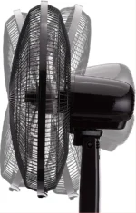 SONASHI SF-8027SR 16'' Stand Fan, Remote Control, 3 Speed, Auto Wind Flow, 5-Blade - Black - Image 3