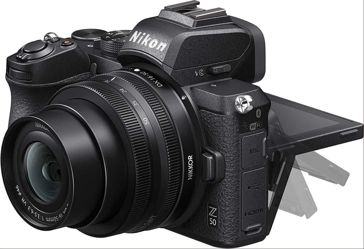 Nikon Z50 With Wide-Angle Zoom Lens | Compact Mirrorless Stills/Video Camera With 16-50mm Lens, 20.9MP, WiFi, Bluetooth, 4K UHD Video – Black - Image 2