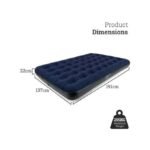 Comfort Quest 5x6 Double Air Bed Inflatable Camping Mattress - Navy Blue - Image 8