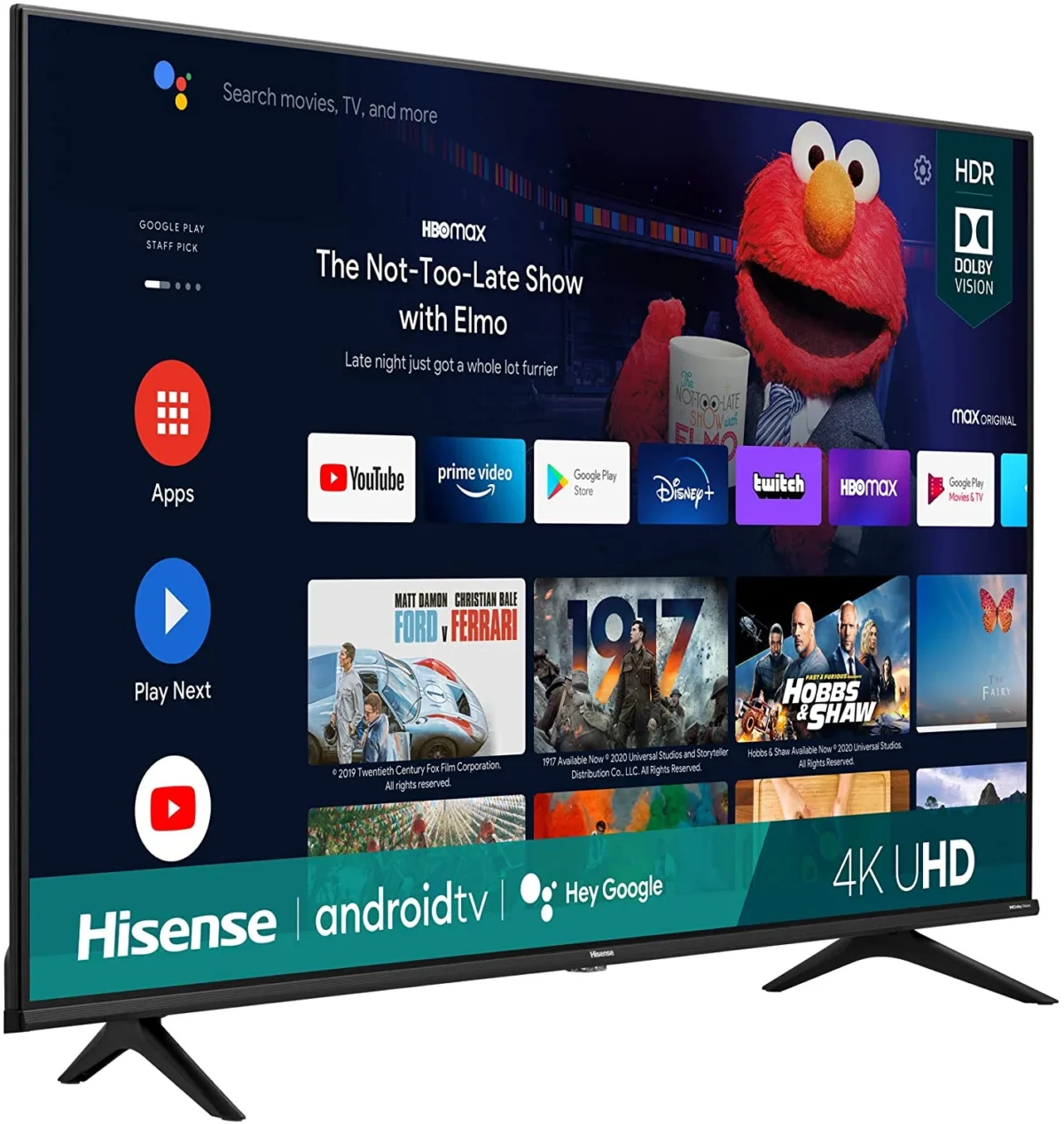 Hisense 58'' 4K UHD Smart TV, Dolby Vision HDR, DTS Virtual X, Alexa, Bluetooth, WiFi - Black - Image 4