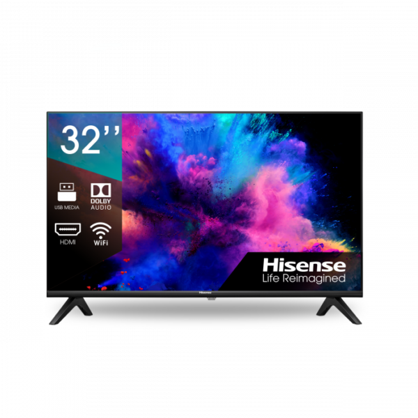 Hisense 32 inch Frameless A4 Series - Smart vidaa TV - Black