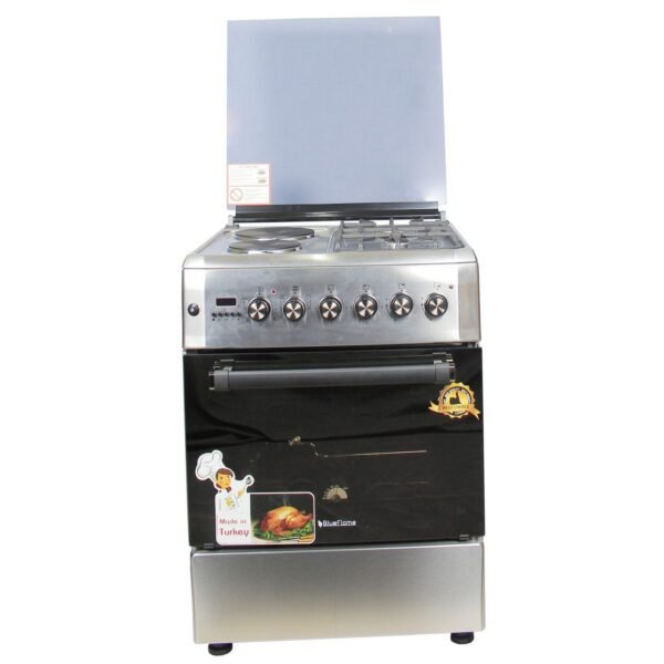 BlueFlame Diamond Cooker 60x60cm, 2 Gas & 2 Electric Burners, Electric Oven D6022ERF