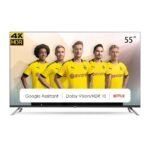CHiQ 55-Inch 4K UHD HDR Android Smart LED TV; Built-in Wi-Fi, HDR, Bluetooth, Built-in Chromecast, Dolby Atmos, Free-to-Air Decoder