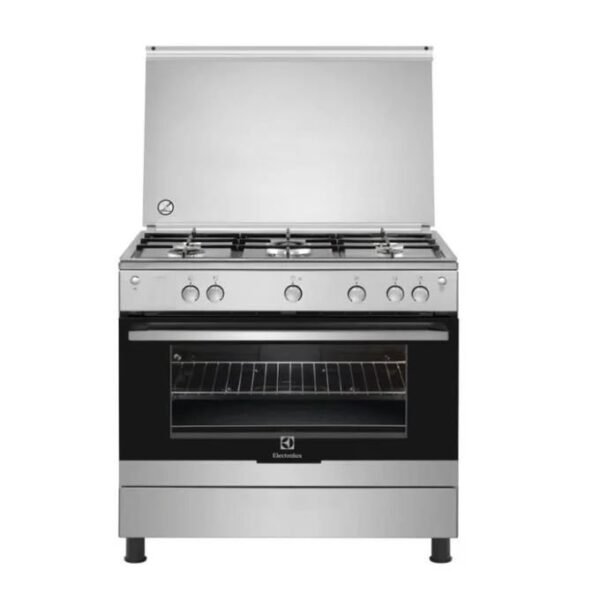 Electrolux 90*60cm 5 Burners Gas Cooker, Gas Oven, Stainless Steel, EKG9000G9U