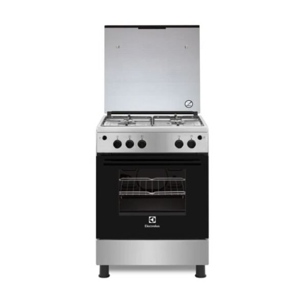 Electrolux 60cms 4 Burners Gas Cooker with Gas Oven - Stainless Steel